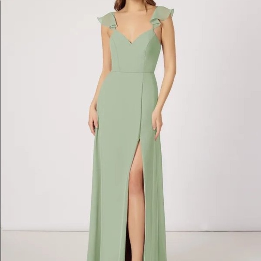Azazie- Sage Green Bridesmaids Dress. NEVER WORN. OBO